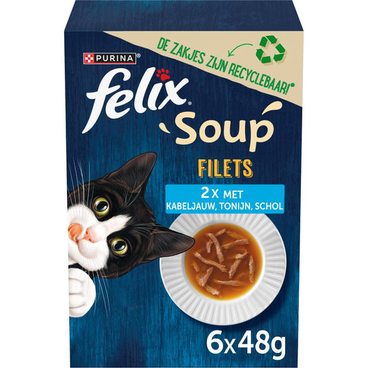 Felix Soup tender strips vis mp 6x48gr