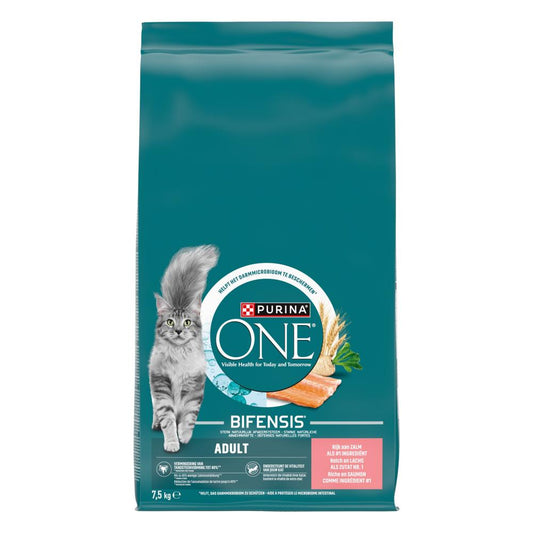 Purina One adult zalm 7,5kg