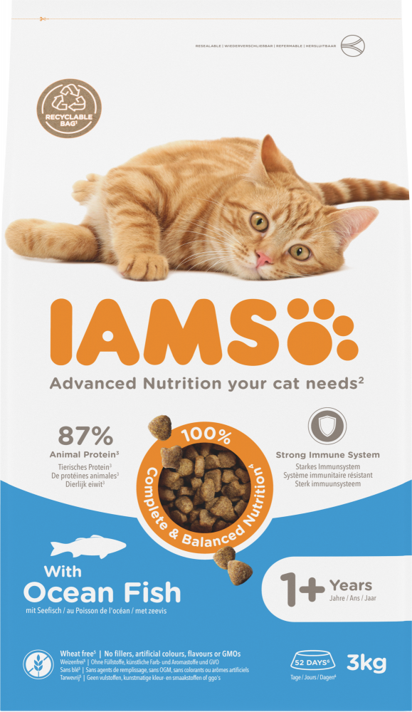 Iams cat adult ocean fish 3kg