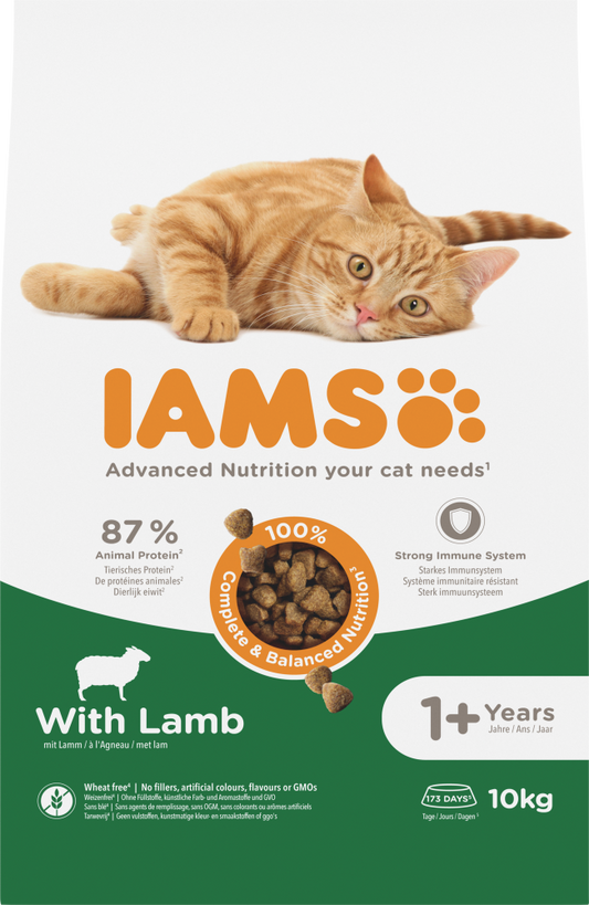 Iams cat adult lamb 10kg