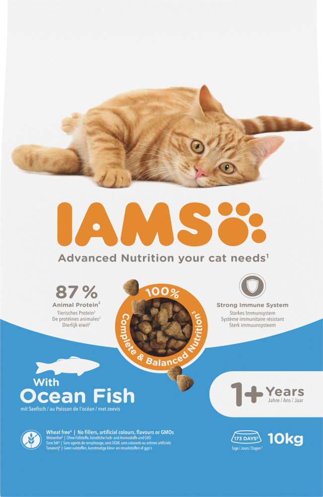 Iams cat adult ocean fish 10kg
