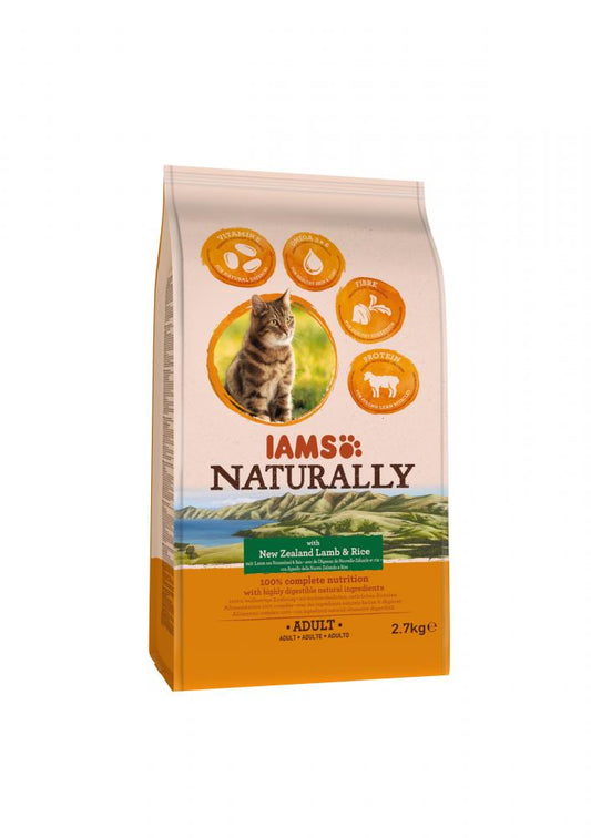 Iams Naturally cat adult new sealand lamb&rice 2,7kg