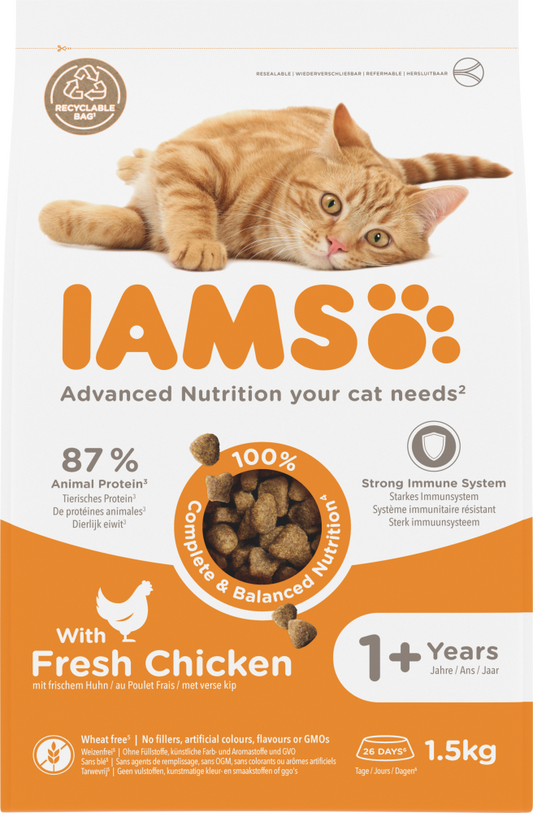 Iams cat adult chicken 1,5kg