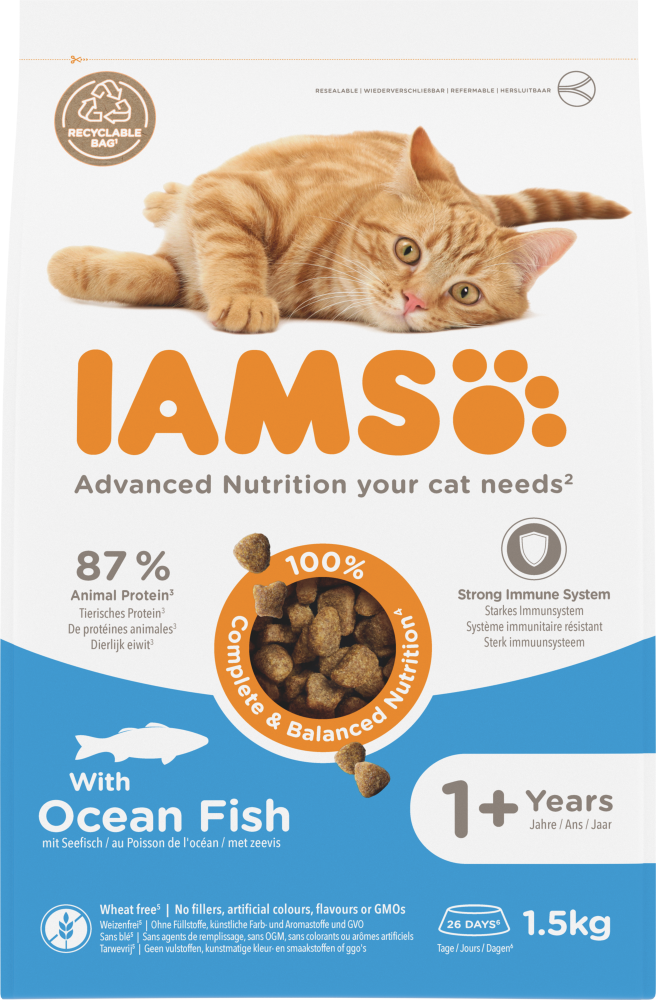 Iams cat adult ocean fish 1,5kg