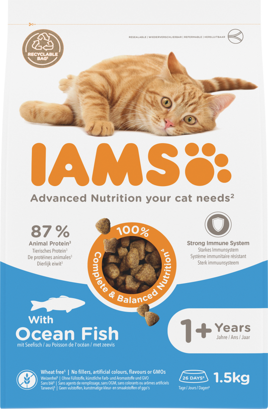 Iams cat adult ocean fish 1,5kg