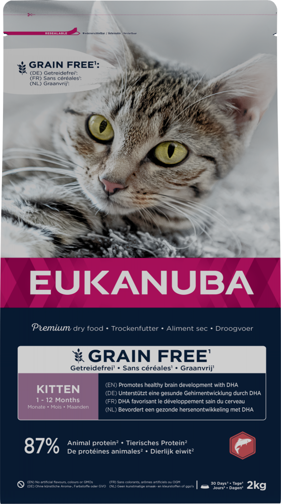 Eukanuba cat kitten grainfree salmon 2kg