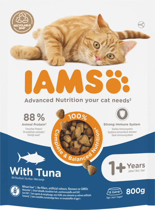 Iams cat adult tuna 800gr