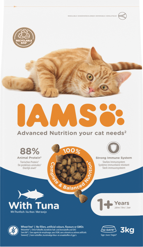 Iams cat adult tuna 3kg