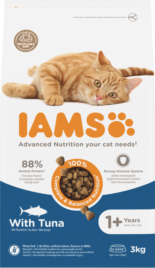 Iams cat adult tuna 3kg