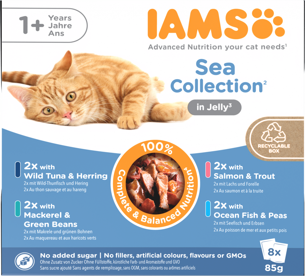 Iams Delights pouch adult sea jelly mp 8x85gr