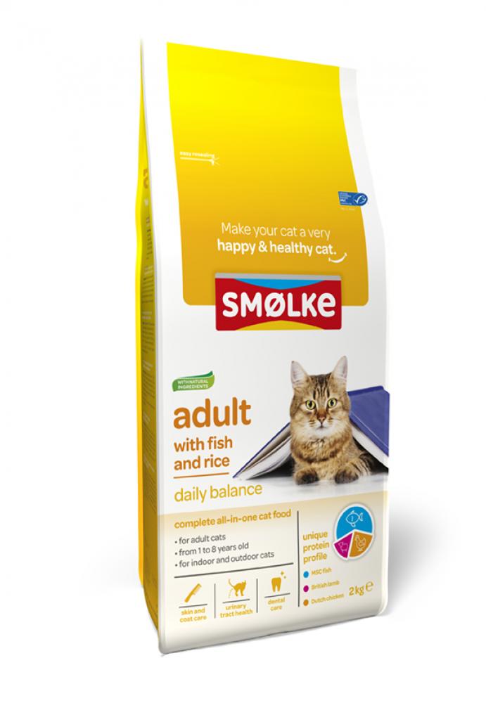 Smølke kat adult fish&rice 2kg