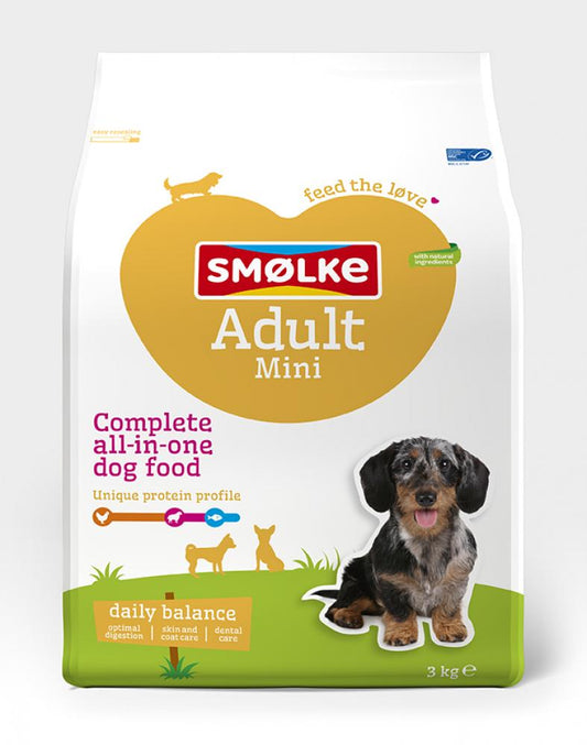Smølke hond adult mini 3kg