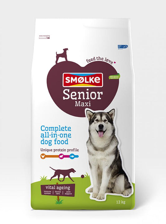Smølke hond senior maxi 12kg