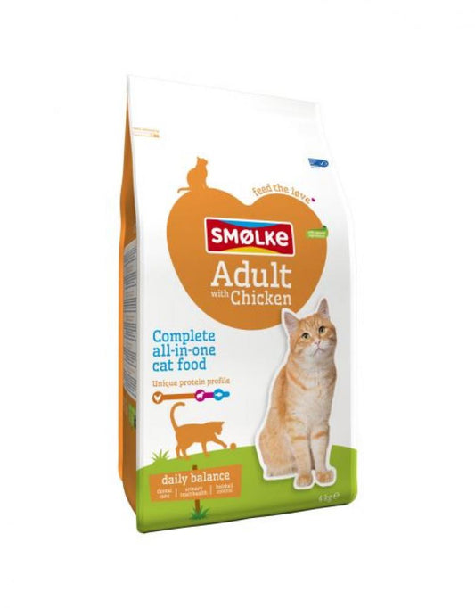 Smølke kat adult chicken&rice 4kg