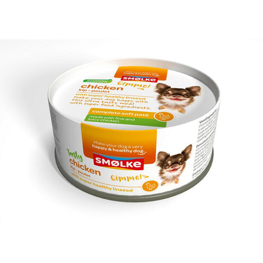 Smølke hond soft paté chicken 125gr