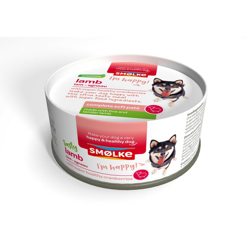 Smølke hond soft paté lamb 125gr
