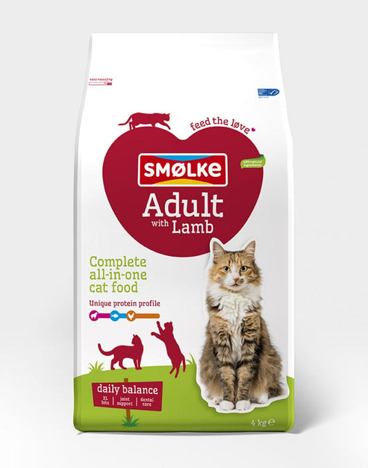 Smølke kat adult lamb 4kg