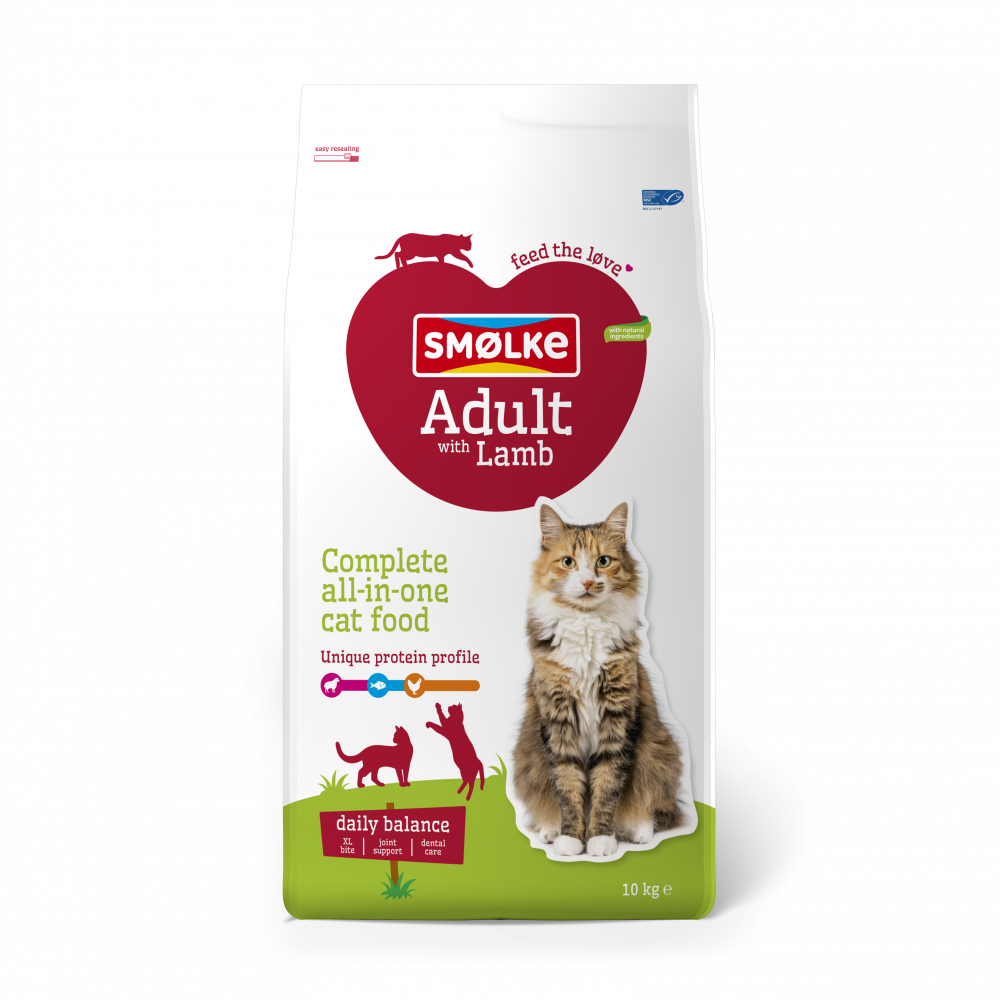 Smølke kat adult lamb 10kg