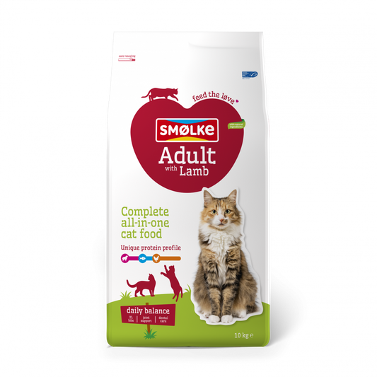 Smølke kat adult lamb 10kg