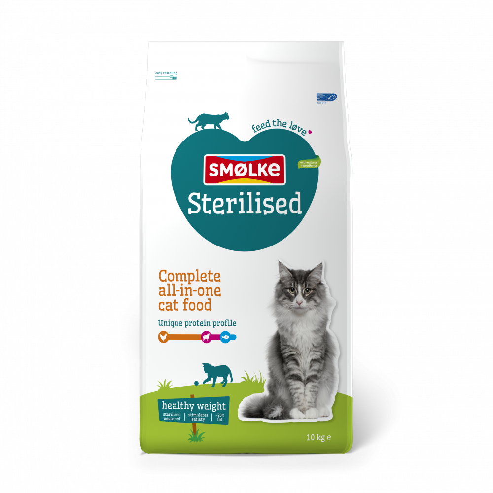 Smølke kat sterilised 10kg