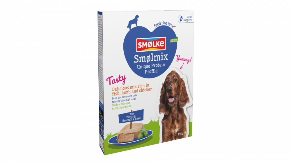 Smølke hond vers gestoomd smølmix 395gr