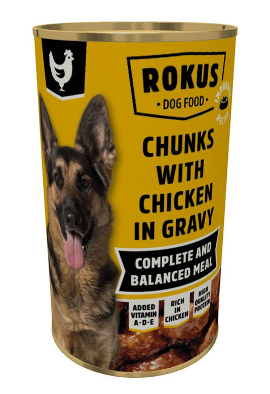 Rokus chunks dog adult chicken 1240gr
