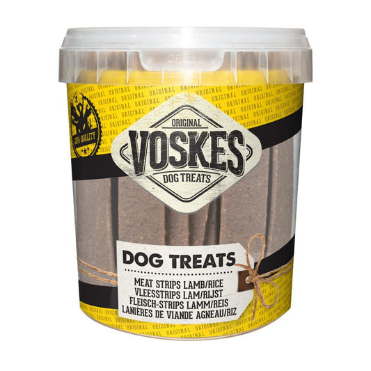 Voskes vleesstrips lam/rijst 600gr