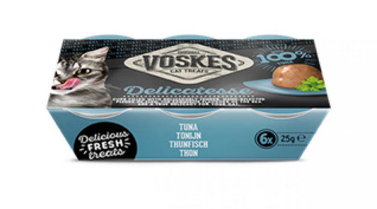 Voskes jelly cups tonijn 6x25gr