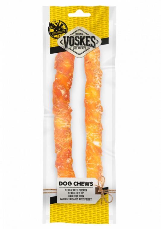 Voskes stick kip 25cm 2st