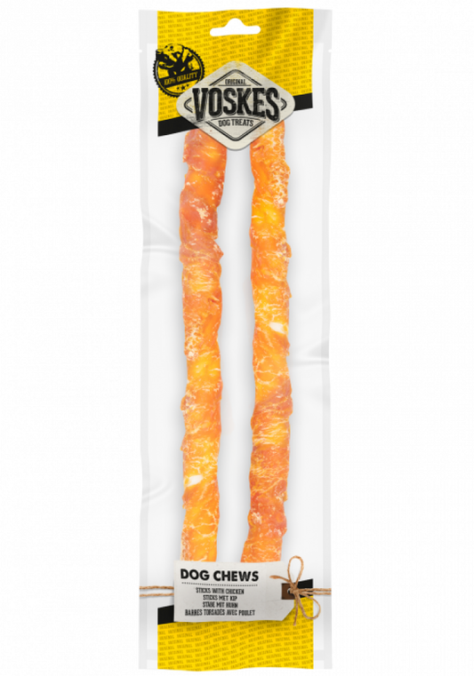 Voskes stick kip 40cm 2st