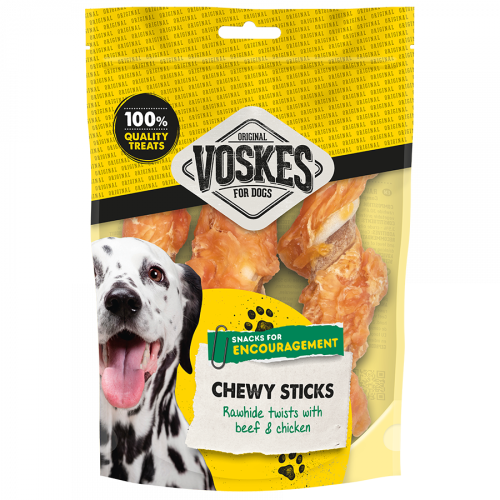 Voskes stick rund&huid&kip M 3st
