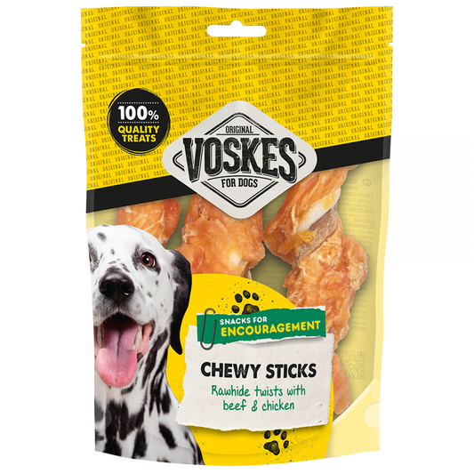 Voskes stick rund&huid&kip M 3st