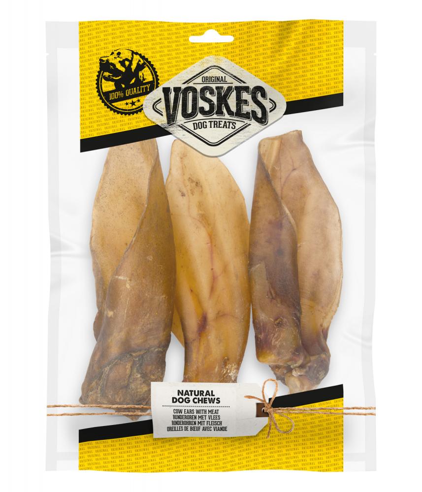 Voskes runderoren met vlees 3st