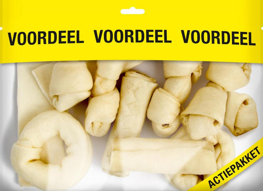 Voskes blanke kauwkluiven mix 420gr