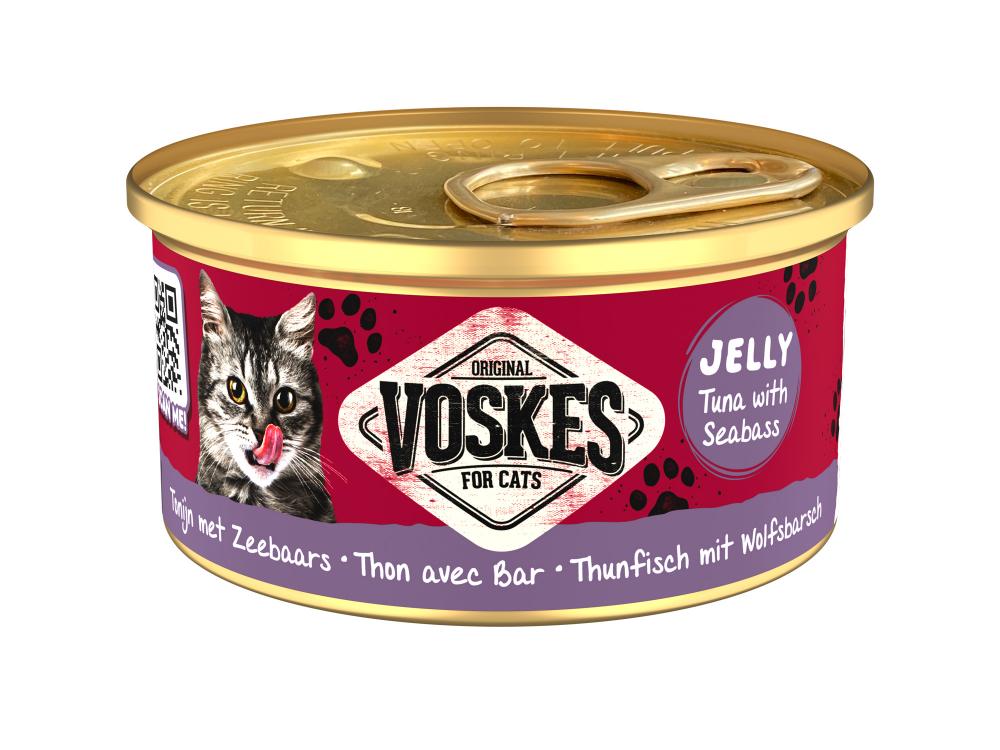 Voskes gelei tonijn&zeebaars 85gr