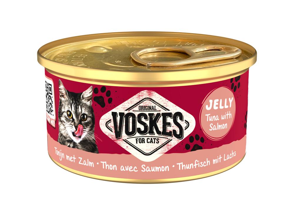 Voskes gelei tonijn&zalm 85gr