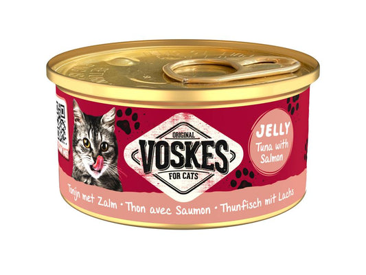 Voskes gelei tonijn&zalm 85gr