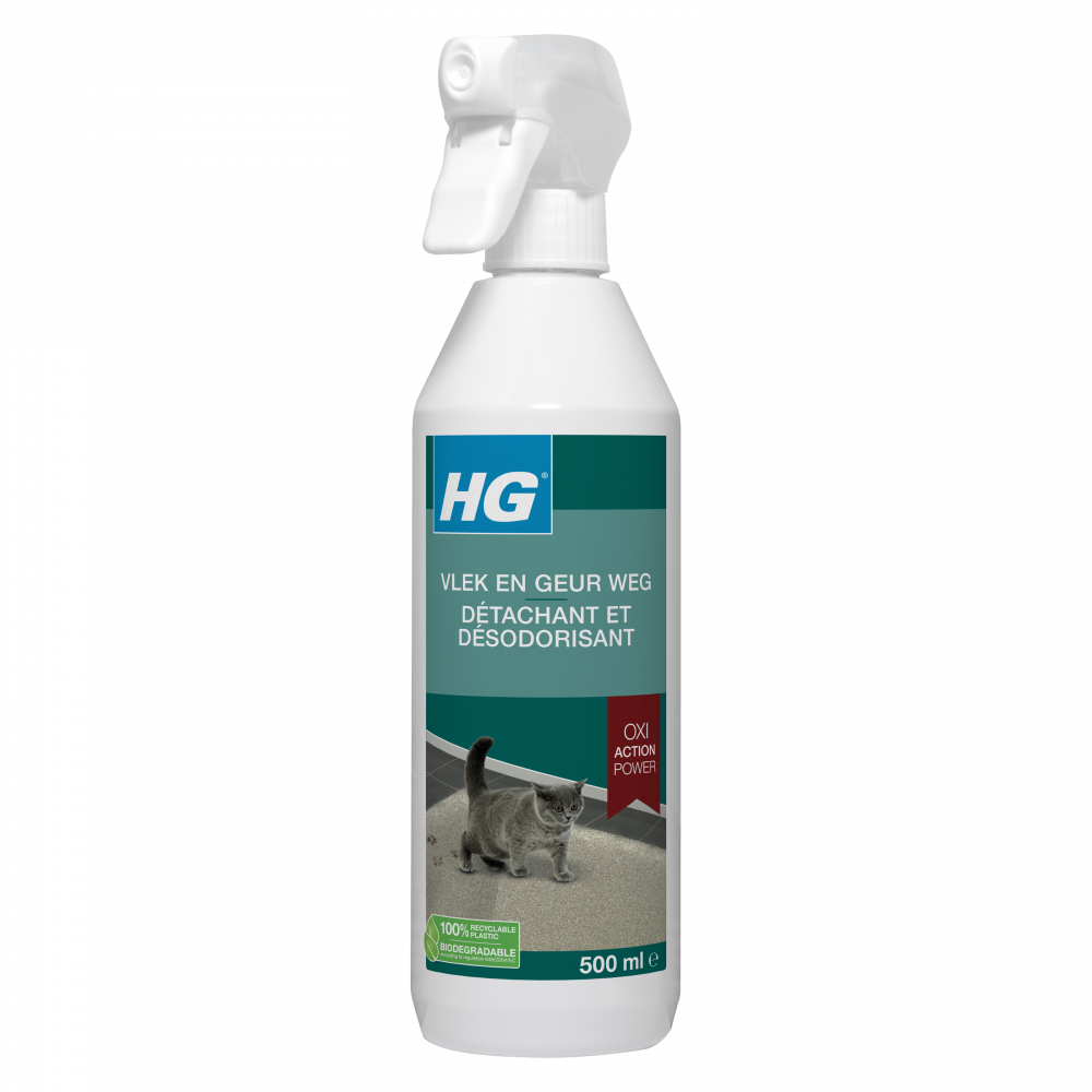 HG Pet Range vlek&geur weg kat 500ml