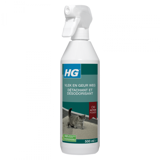 HG Pet Range vlek&geur weg kat 500ml