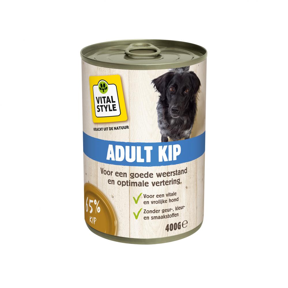 VITALstyle hond blik adult kip 400gr