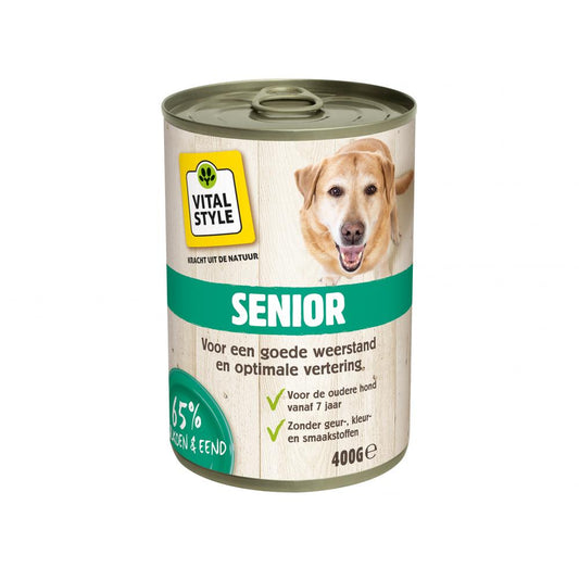 VITALstyle hond blik senior 400gr