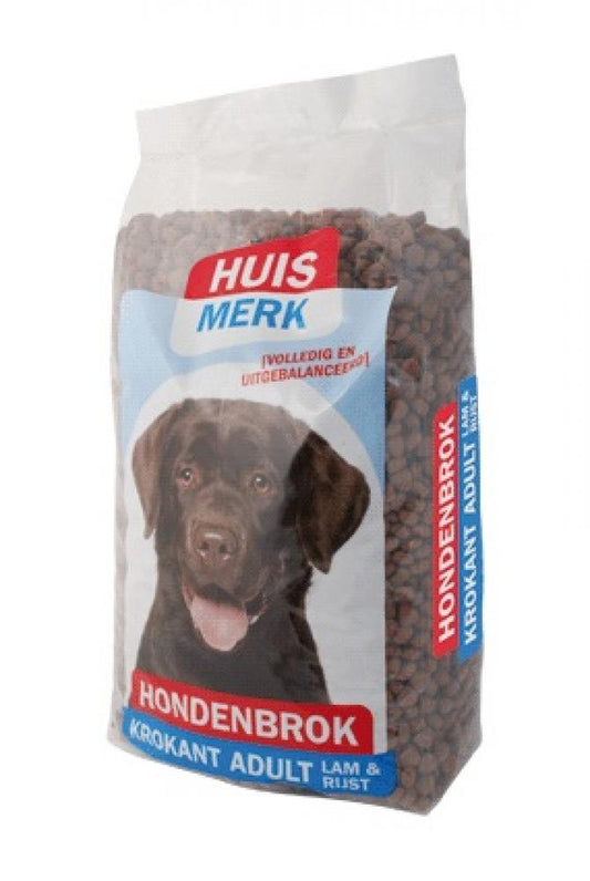 Huismerk adult krokant lam&rijst 10kg