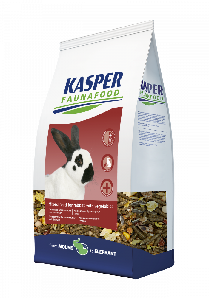 Kasper Faunafood gemengd konijnenvoer rode wortel 3,5kg