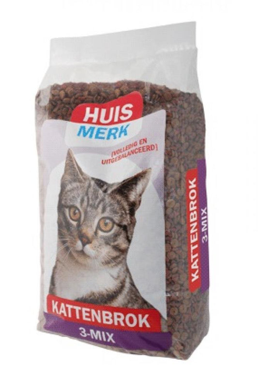 Huismerk kattenbrok 3-mix 10kg