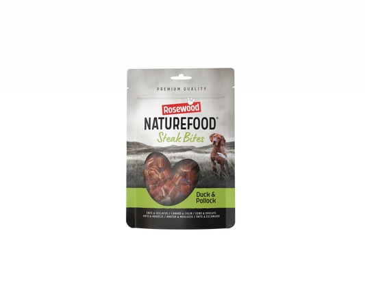 Rosewood Naturefood steak bites eend 100gr