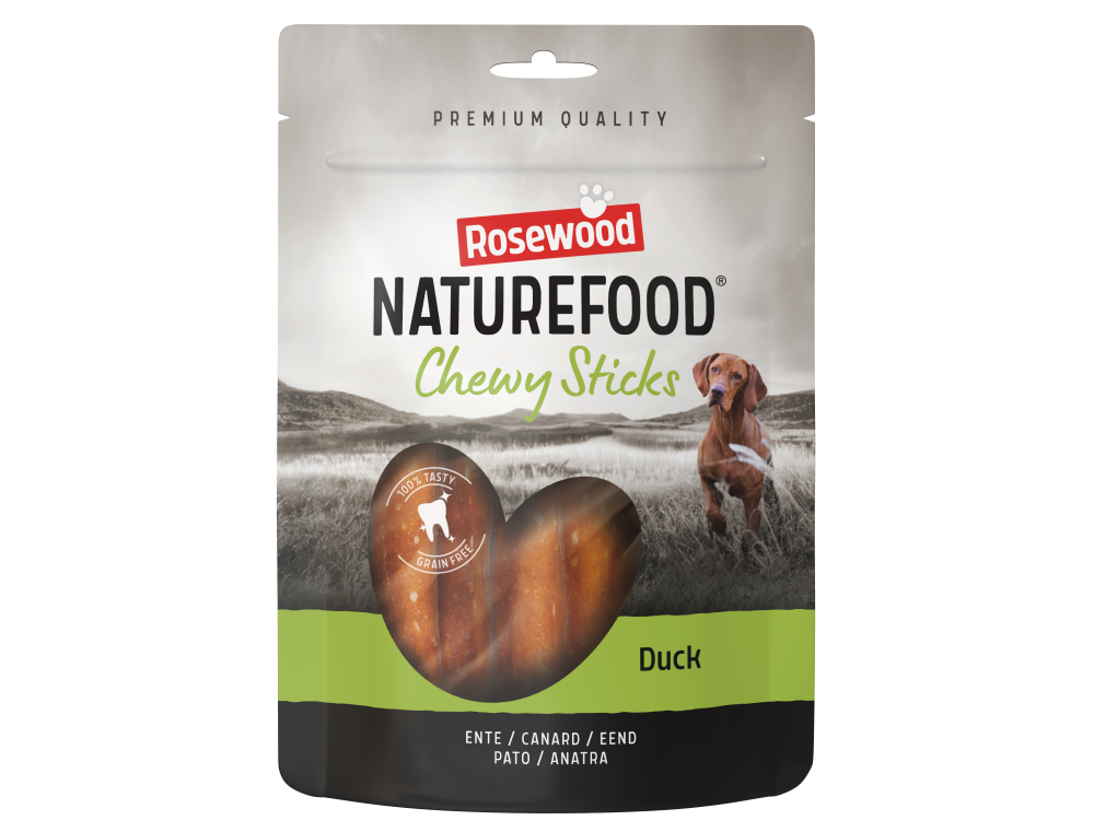 Rosewood Naturefood chewy sticks eend 100gr
