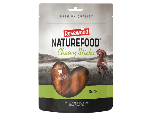 Rosewood Naturefood chewy sticks eend 100gr