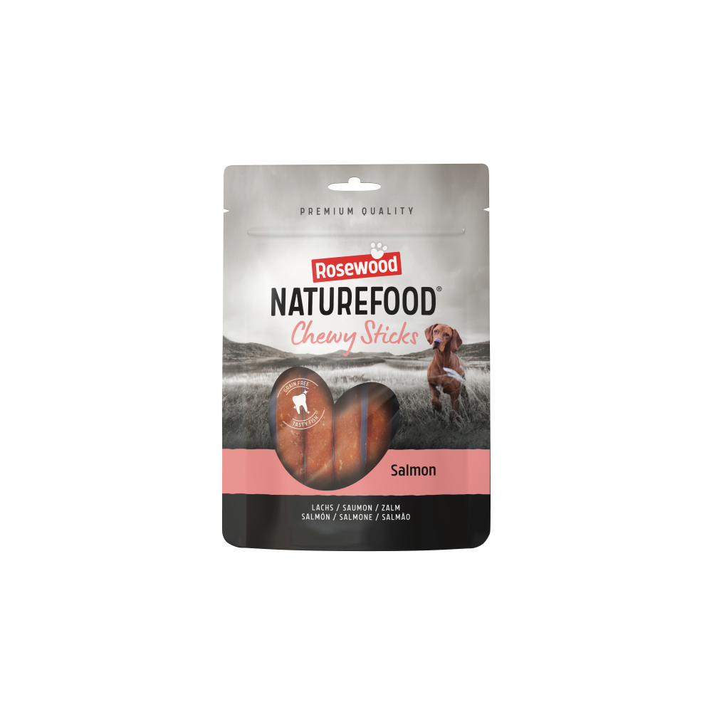 Rosewood Naturefood chewy sticks zalm 100gr