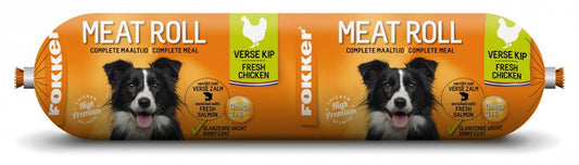 Fokker dog meat roll kip met zalm 800gr