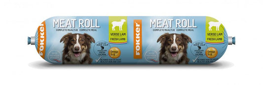 Fokker dog meat roll lam met zalm 800gr
